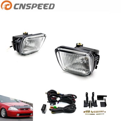 CNSPEED Halogen Clear Yellow Car Driving Fog Light Lamp for HONDA 1996-1998 2/3/4DR