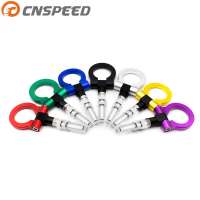 CNSPEED High Quality Billet Aluminum Front Rear Racing Tow Hook Auto Trailer Ring Universal Tow Hook Bars Set for Japanese Car